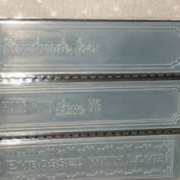 Darice 3-pk embossing borders - HANDMADE BY - Picture 4 of 4